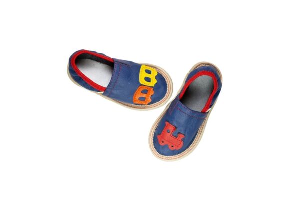 Rolly kindergarten daycare leather slippers toddler boy blue for toddlers