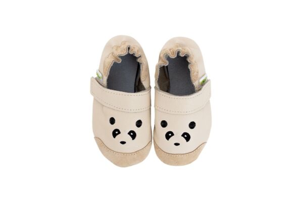 Rolly slippers toddlers mini panda beige