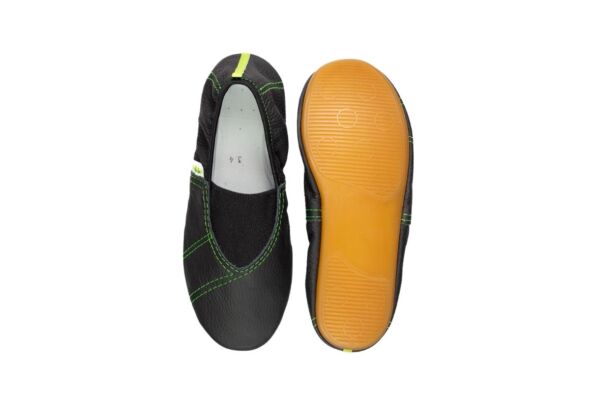 Rolly school slippers line green nonslip sole for boys