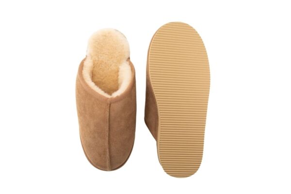 Rolly slippers for adults cozy home slippers chestnut nonslip sole