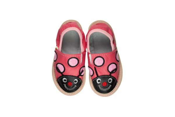 Rolly daycare slippers toddler ladybug pink for toddlers