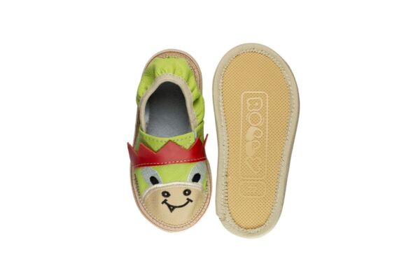 Rolly kindergarten daycare slippers toddler dino light green nonslip sole toddlers for boys