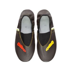 Rolly leather school slippers for school formula like for boys