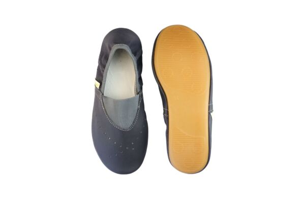 Rolly school leather slippers fly boy blue nonslip sole