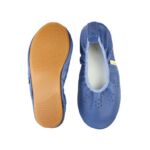 Rolly school leather slippers fly girl bluette nonslip sole
