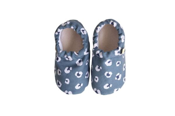 Rolly cotton barefoot slippers for preschool blue