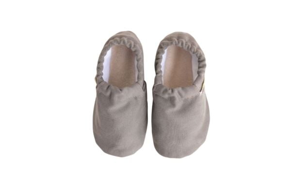 Rolly cotton barefoot slippers for preschool grey