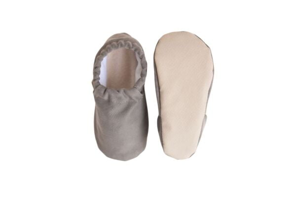 Rolly cotton barefoot slippers for preschool nonslip sole grey
