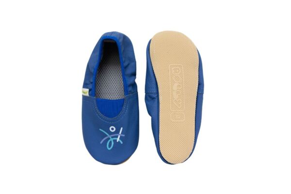 Rolly barefoot classroom shoes blue nonslip sole