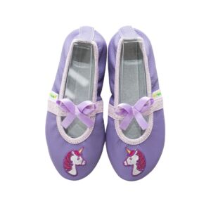 Rolly classroom shoes unicorn purple