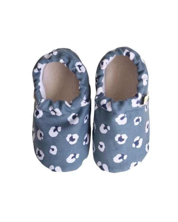 Rolly cotton barefoot classroom shoes for preschool blue