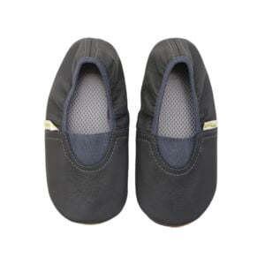 Rolly leather classroom shoes barefoot footwear grey