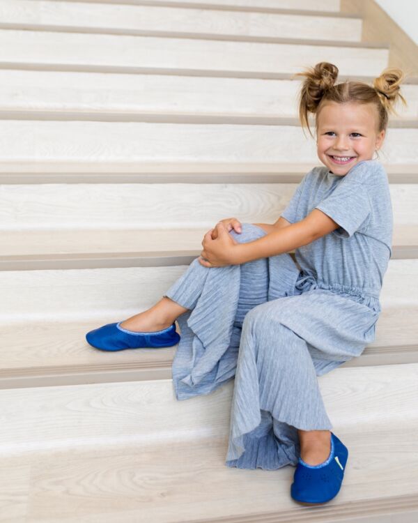Rolly slippers classroom shoes fly girl blue 1