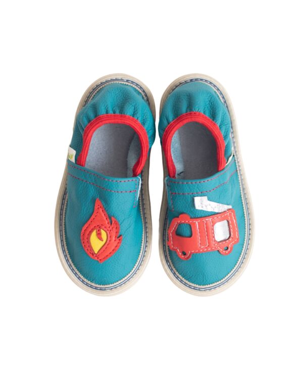 Rolly toddler slippers classroom shoes for preschool firetruck