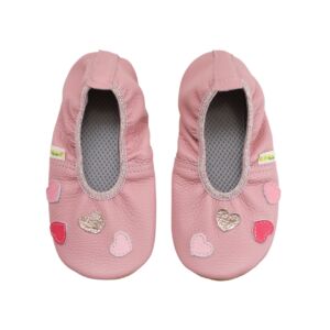 Rolly leather classroom shoes barefoot footwear hearts