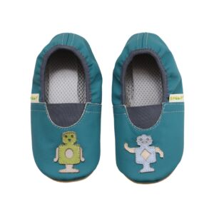 Rolly leather classroom shoes barefoot footwear robots